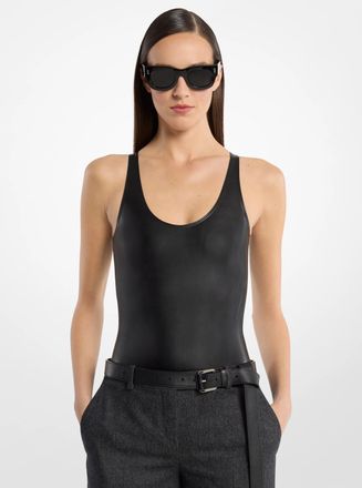 Michael Kors Mixed-Media Bodysuit
