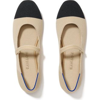 Rothy's The Square Mary Jane in Cream Captoe at Nordstrom, Size 10.5