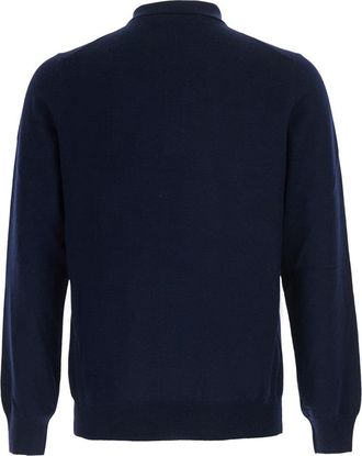 Tagliatore Mens Sweater Palmer Blue Wool Blend Tops Top