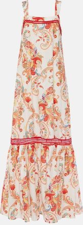 Etro Paisley cotton and silk maxi dress