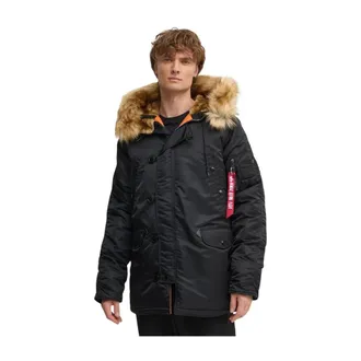 Alpha Industries Heren, Jassen, Zwart, Maat: M