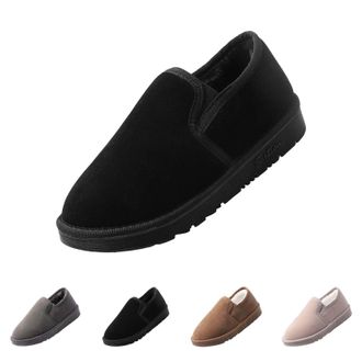 Generic Womens Winter Slip On Snow Boots Size 7.5, Thickened Warm Fur Lined Boots Outdoor Slip Resistant Shoes, Women Men Lightweight Comfy Walking Booties fo