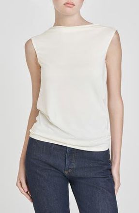 Wayf Celeste Drape Back Top in Cream at Nordstrom Rack, Size X-Large