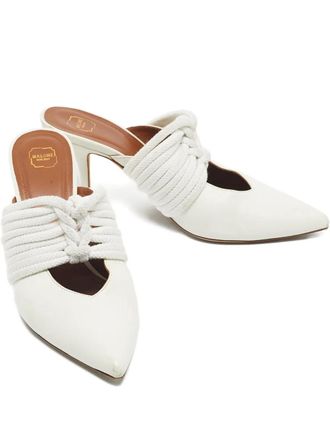 Malone Souliers Leren muiltjes - Wit