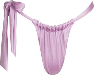 SOAH Womens Heather One Side Tie Bottom In Lilac