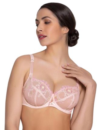 Lise Charmel Womens Mon Amour 3/4 Cup Bra - Pink - Size 32F