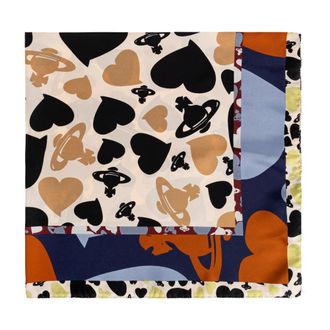 Vivienne Westwood Accessoires, unisex, Veelkleurig, ONE Size, Leer, Zijden Sjaal