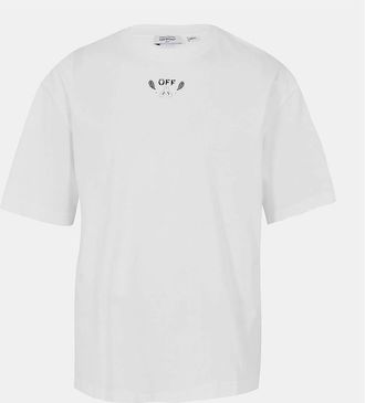 Off-white Mens Bandana Crew Neck Short Sleeve T-Shirt - White/Multi - Size: 36