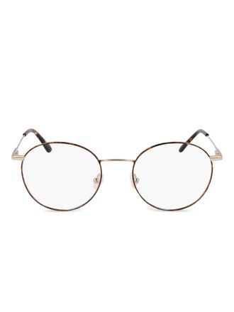 Calvin Klein round metal frames - Brown