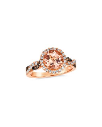 Le Vian Chocolate Twist 14K Rose Gold 1.94 ct. tw. Diamond & Morganite Ring