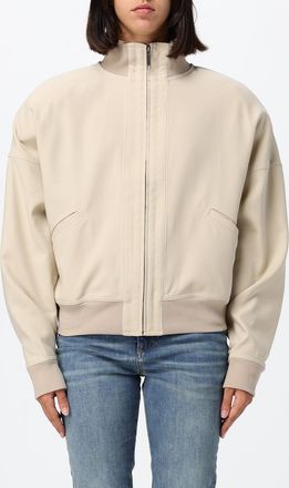 Gucci Bomber oversize in cotone con collo alto e chiusura zip