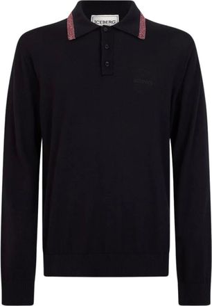 Iceberg Maglione Polo - - Knitwear - Uomo - Blu - L