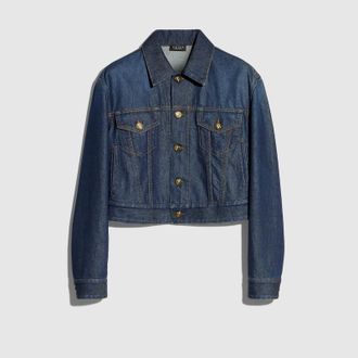 Gucci Cotton Denim Jacket, Blue