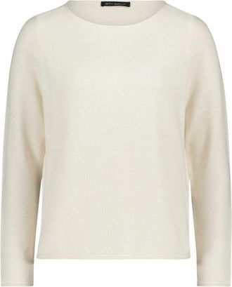 Betty Barclay Ronde hals gebreid - Dames - Truien - Wit - Maat: 2XL