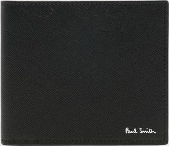 Paul Smith Portafoglio bifold in pelle con stampa grafica interna
