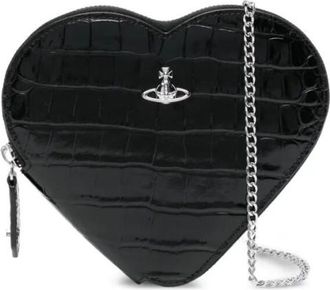 Vivienne Westwood Black Heart Crossbody Bag