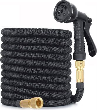 OEM Manguera De Jard&iacute;n Extensible De 8 Funciones Para Riego, Limpieza De Jardines Y Lavado De Coches, Con Bolsa De Almacenamiento - 8 M