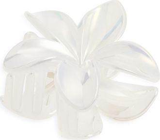 BP. Pulmeria Claw Clip in White Iridescent at Nordstrom