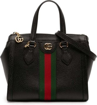 Gucci Pre-owned Gucci Small Leather Web Ophidia Satchel Ladies 2PUH9F6LCBYLTC50