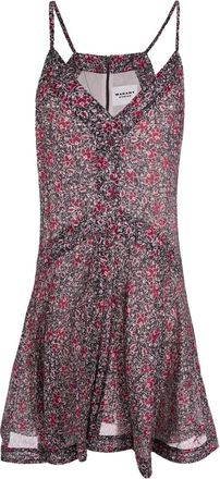 Isabel Marant Abito a fiori - Nero