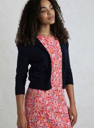 Weird Fish Limon Outfitter Cardigan in Navy at Nordstrom, Size 18