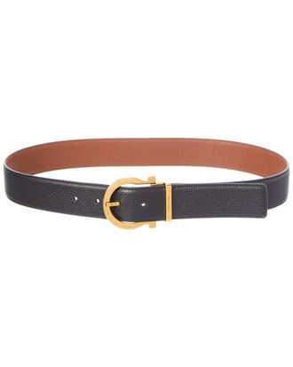 Ferragamo Gancini Reversible & Adjustable Leather Belt
