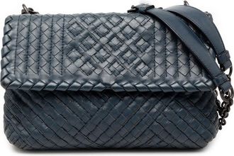 Bottega Veneta Pre-owned Bottega Veneta Small Nappa Intrecciato Boutis Olimpia Shoulder Bag Ladies B06484874Z