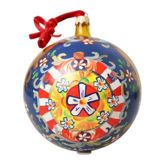 Dolce & Gabbana Goudkleurige Kerstbal Ornament - Dames - Kerstversiering - Veelkleurig - ONE Size - Home