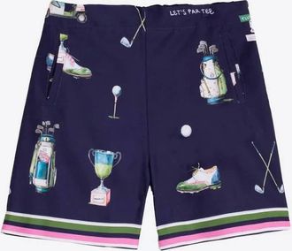 Vilagallo Womens Golf Par Shorts In Navy