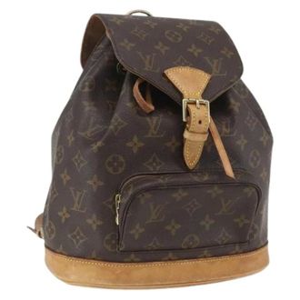 Louis Vuitton Pre-owned Backpacks, female, Brown, Size: ONE SIZE Pre-owned Canvas Backpack
