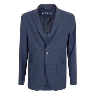 Herno Blazers, male, Blue, Size: 2XL Herno Jackets Blue