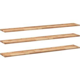 vidaXL Estante Flotante 3 Uds Madera Acacia Acabado Aceite 120x20x2 Cm Vidaxl