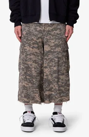 mnml Extra Long Cargo Shorts in Digi Camo at Nordstrom, Size 38