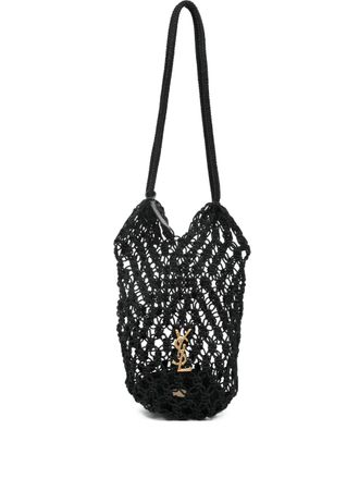 Saint Laurent Cassandre large shoulder bag - Black