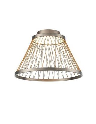 Mantra Mantra Plaf&oacute;n Con Base Led De 43w Spider &Oslash;50cm, Enrejado Con Cuerda 3000k 5700lm Gris
