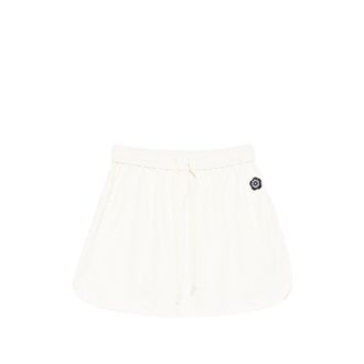 Kenzo Logo-patch Drawstring Mini Skirt