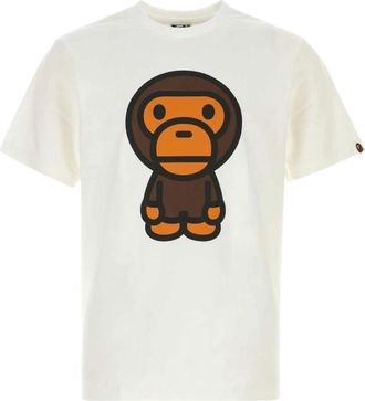 A Bathing Ape A Bathing APE - T-Shirts - Heren - Tops - Wit - Maat: S Katoen