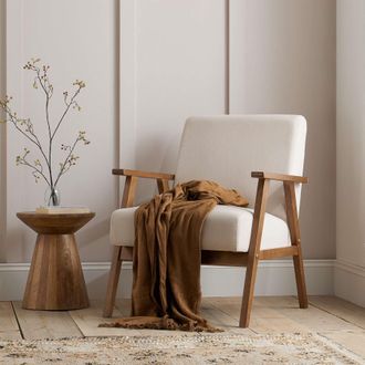 Birlea Ellwood Accent Armchair in Cream