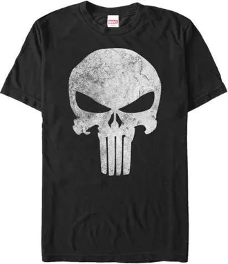 MARVEL Mens Marvel Punisher Distressed Skull Logo Graphic T-Shirt in Black at Nordstrom, Size Xxx-Large