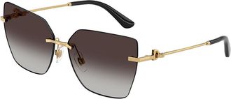 Dolce & Gabbana DG2321 02/8G Womens Sunglasses Gold Size 62