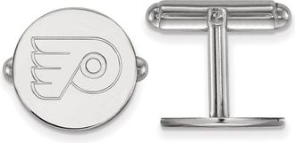 Diamond2Deal Sterling Silver Rhodium-plated Fancy Cuff Links