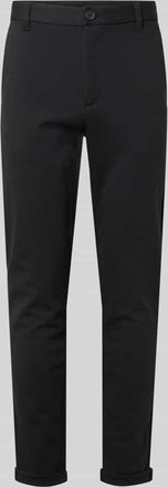 Lindbergh Lindbergh Cropped Stoffhose mit französischen Eingrifftaschen in Black, Größe XXL