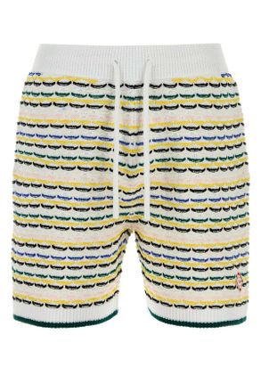 Casablanca Embroidered Cotton Bermuda Shorts