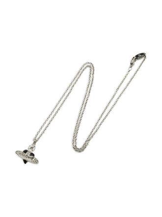 Vivienne Westwood 2020s Orb-pendant necklace - unisex - Brass - One Size - Silver