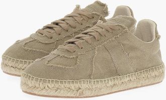 Maison Margiela MM22 Cotton Low-Top Sneakers with Jute Sole size 36