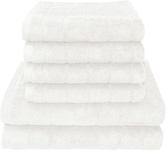 Dyckhoff Handtuch Set »City Lights« Set 6 Stk. Walkfrottier 4 Handtücher (50x100cm), 2 Duschtücher (70x140cm)