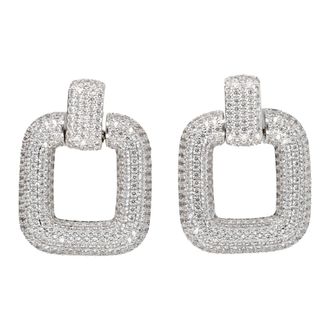 Self Portrait Crystal Knocker Earrings