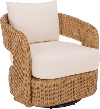 Safavieh Couture Leanna Rattan Swivel Chair