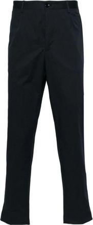Etro Slim-fit broek - Heren - Slim Fit Broeken - Blauw - XL - Katoen - Broeken