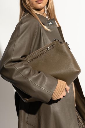 Fendi Shoulder Bag By The Way Selleria Large, Womens, Brown